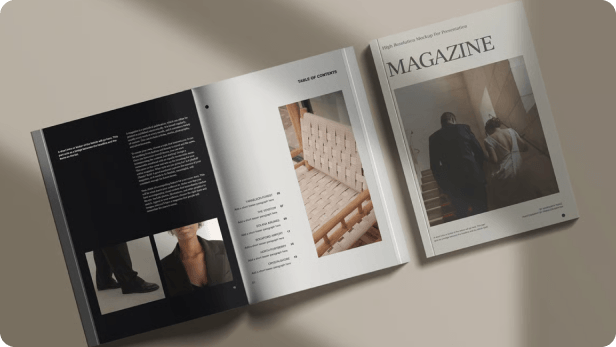 Sales brochure mockup